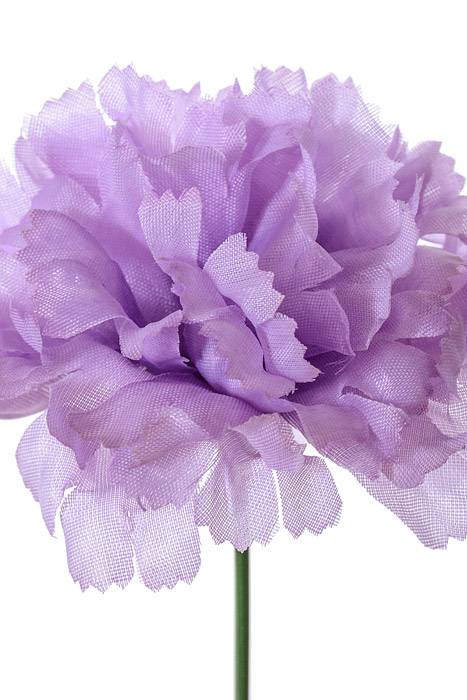 7" Silk Carnation Pick Lavender Pkg/100