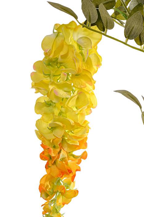 41" Silk Wisteria Spray Yellow