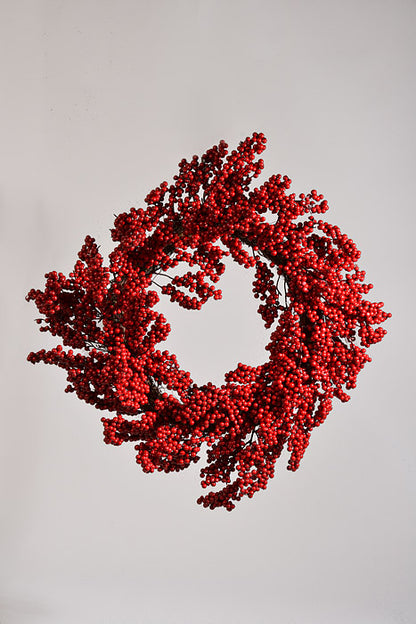 26" Berry Wreath Red