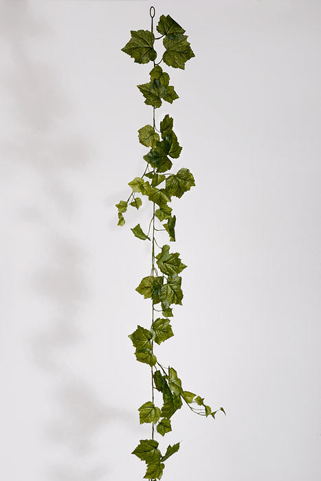 7Ft Artificial Piggy Back Garland Green