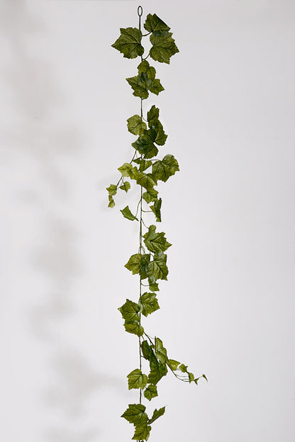 7Ft Artificial Piggy Back Garland Green