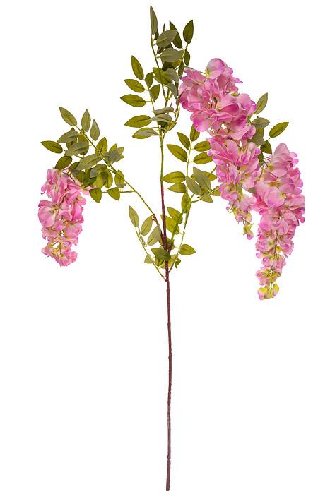 41" Silk Wisteria Spray Pink