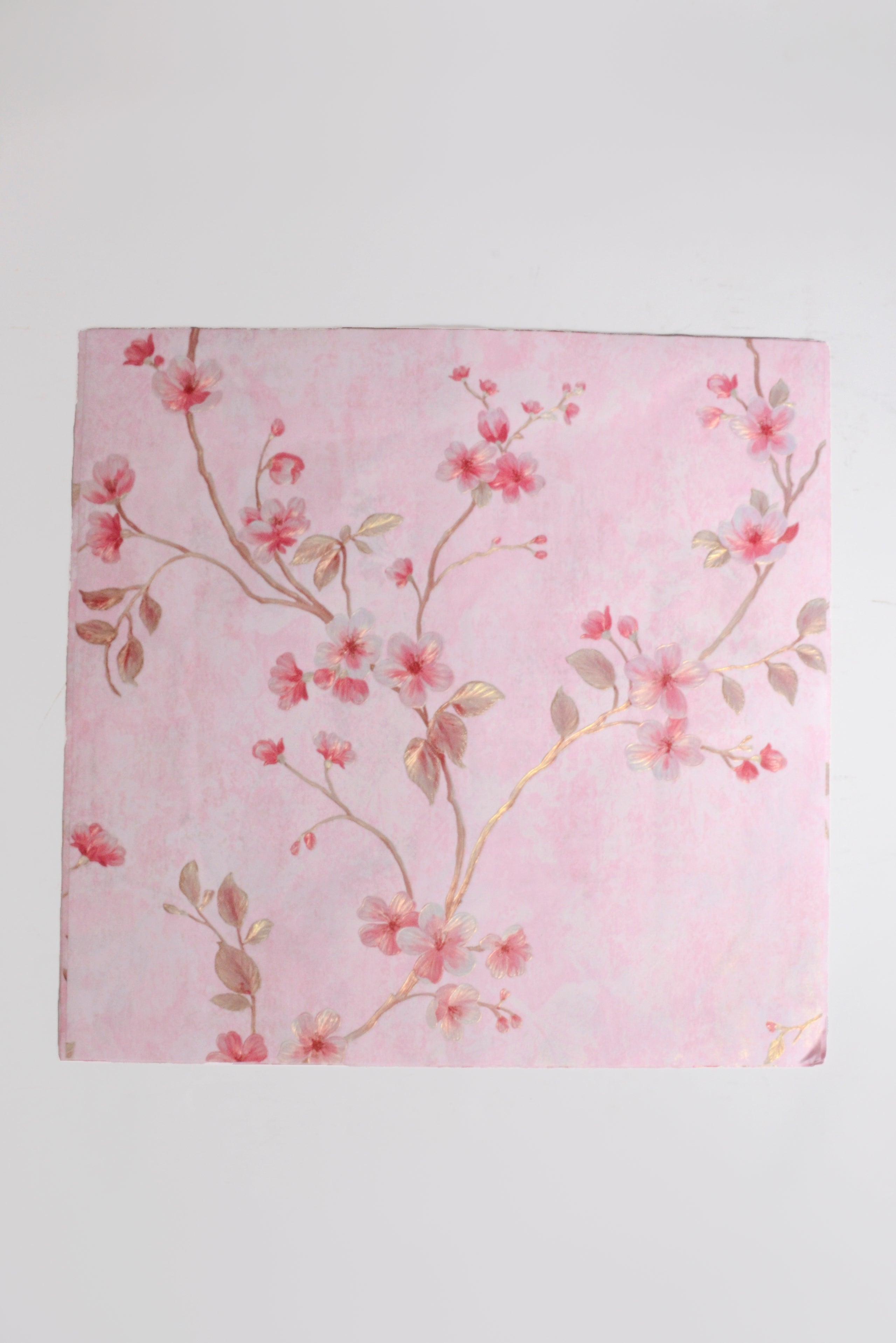 21" x 21" Flower Packaging Paper Pink Pkg/10