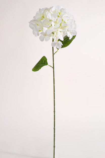 28" Silk Hydrangea Spray White