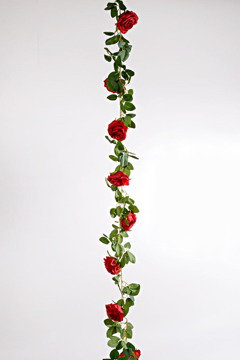 5.7FT Silk Rose Garland Red