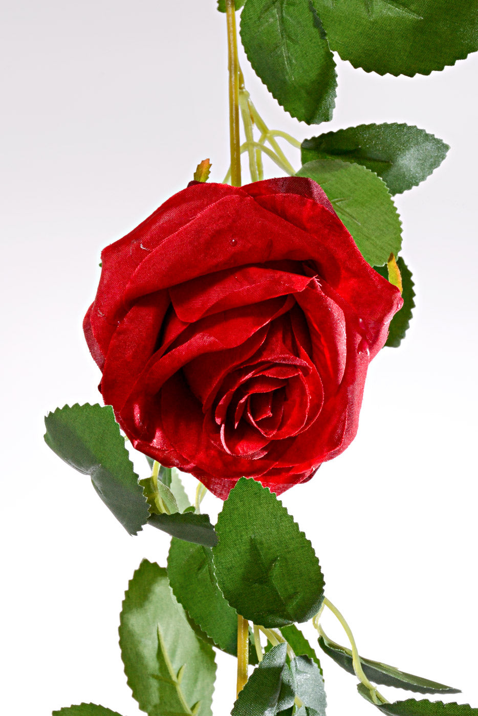 5.7FT Silk Rose Garland Red