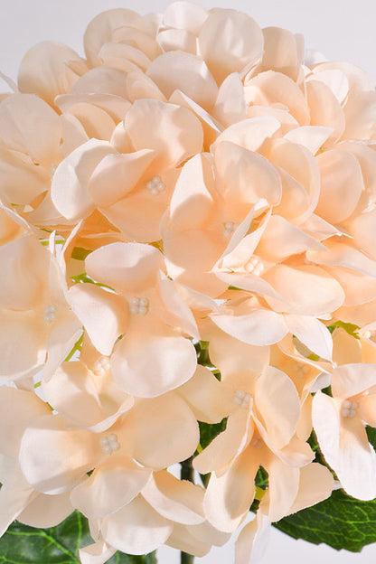 28" Silk Hydrangea Spray Cream