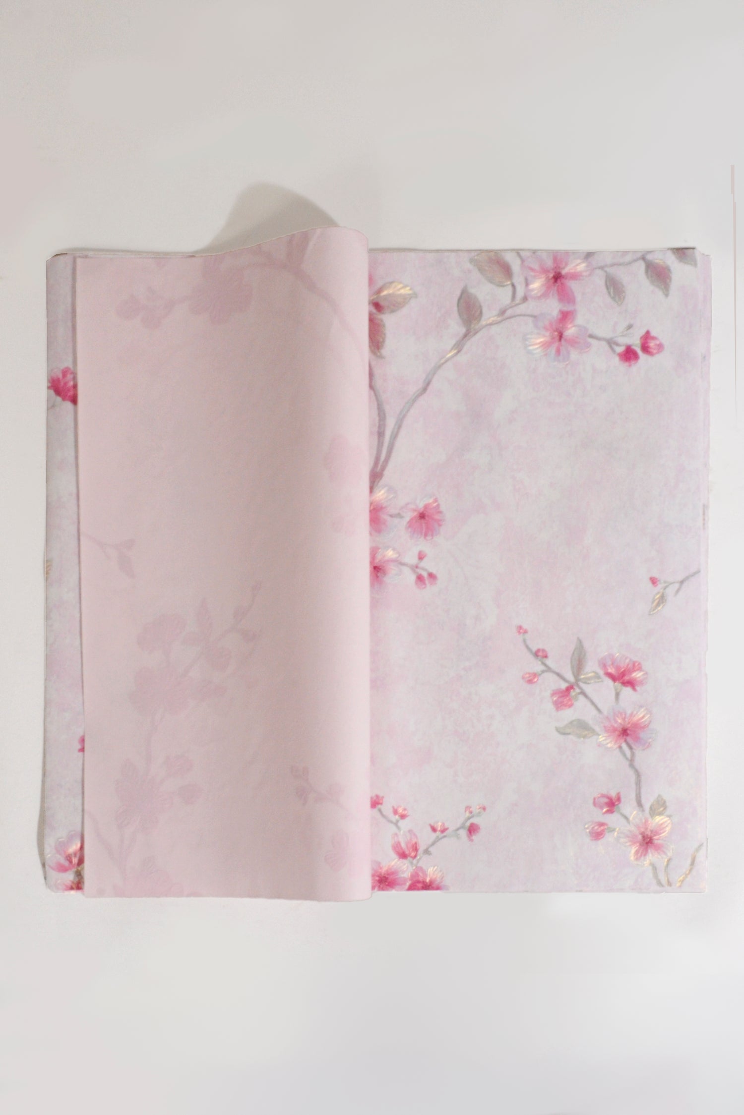 21" x 21" Flower Packaging Paper Light Pink Pkg/10