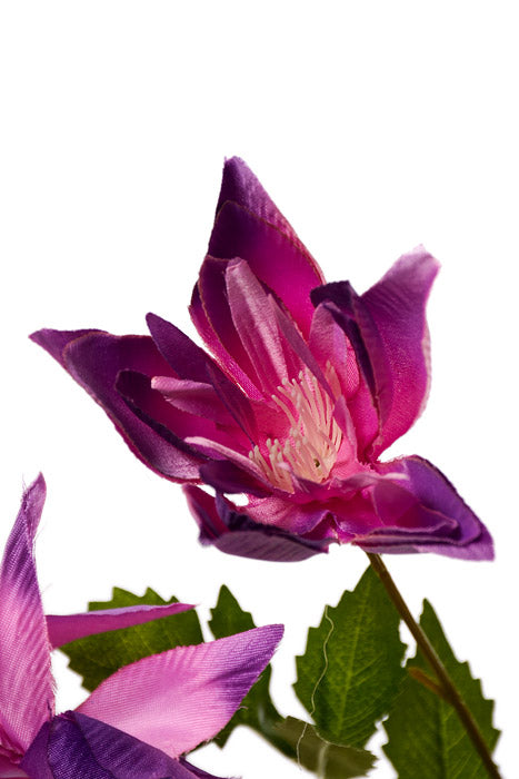 42.5" Silk Rose Myrtle Spray Purple