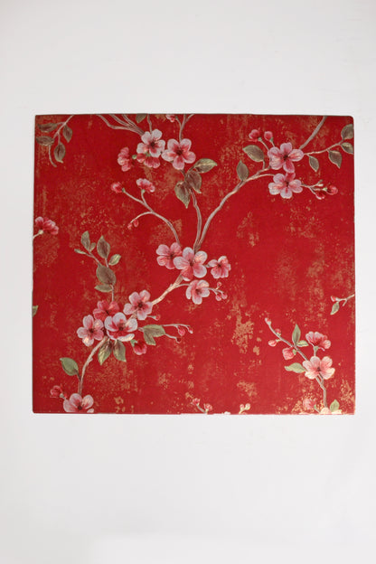 21" x 21" Flower Packaging Paper Red Pkg/10