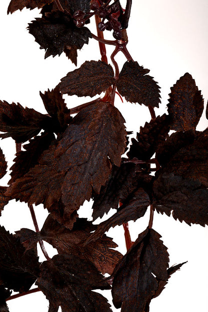 72" Autumn Ruscus with Berry  Garland Autumn Burgundy