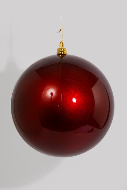 300MM Shiny Ornament Ball Burgundy