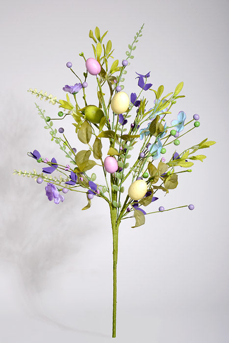 25" Easter Egg Mixed Bush Purple/Green/Yellow
