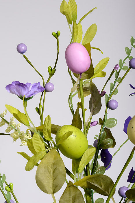 25" Easter Egg Mixed Bush Purple/Green/Yellow