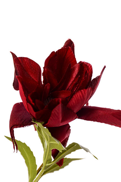 42.5" Silk Rose Myrtle Spray Red