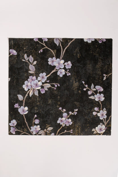 21" x 21" Flower Packaging Paper Black Pkg/10