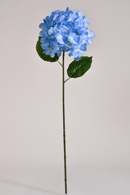 28" Silk Hydrangea Spray Light Blue