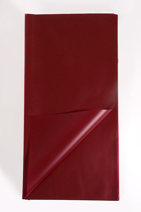 22.5" Waterproof Flower Wrapping Paper Burgundy Pkg/20