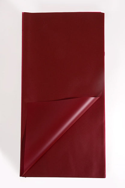 22.5" Waterproof Flower Wrapping Paper Burgundy Pkg/20