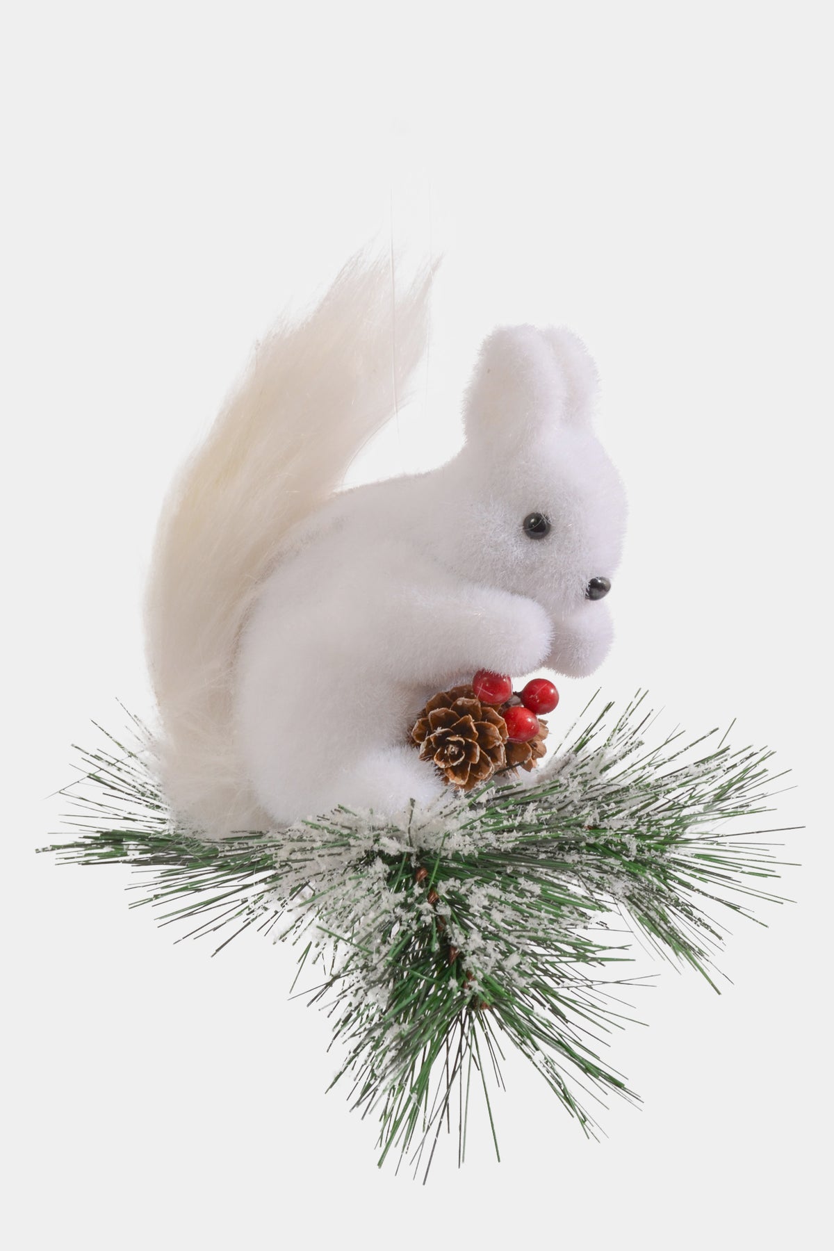 5" Hanging Squirrel White