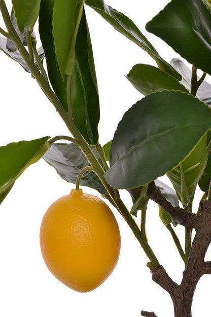 17" Artificial Lemon Tree In Pot Yellow Green
