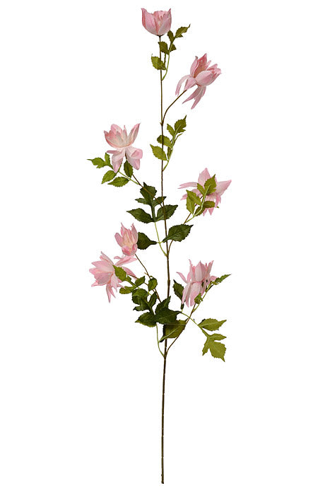 42.5" Silk Rose Myrtle Spray Pink