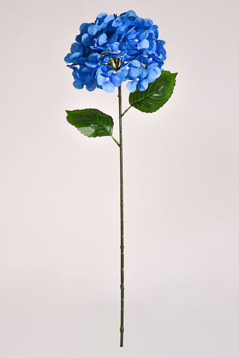 28" Silk Hydrangea Spray Delphinium Blue