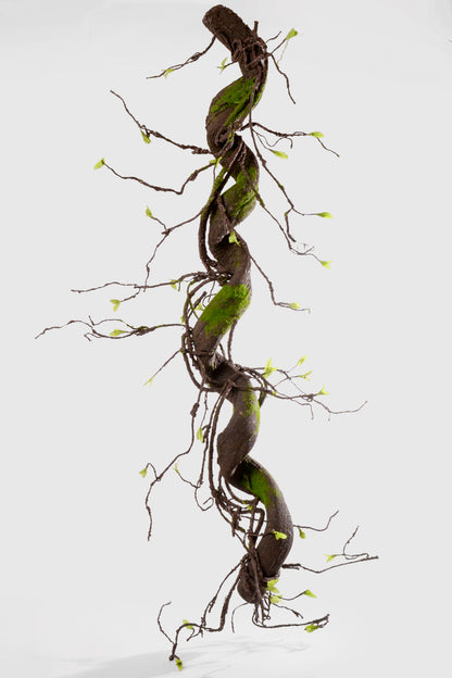 5FT Moss Branch Garland Green/Brown