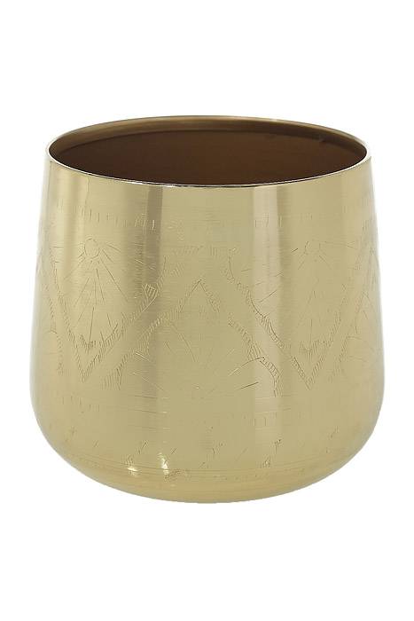 6" X 5.75" Tulum Pot (Gold)