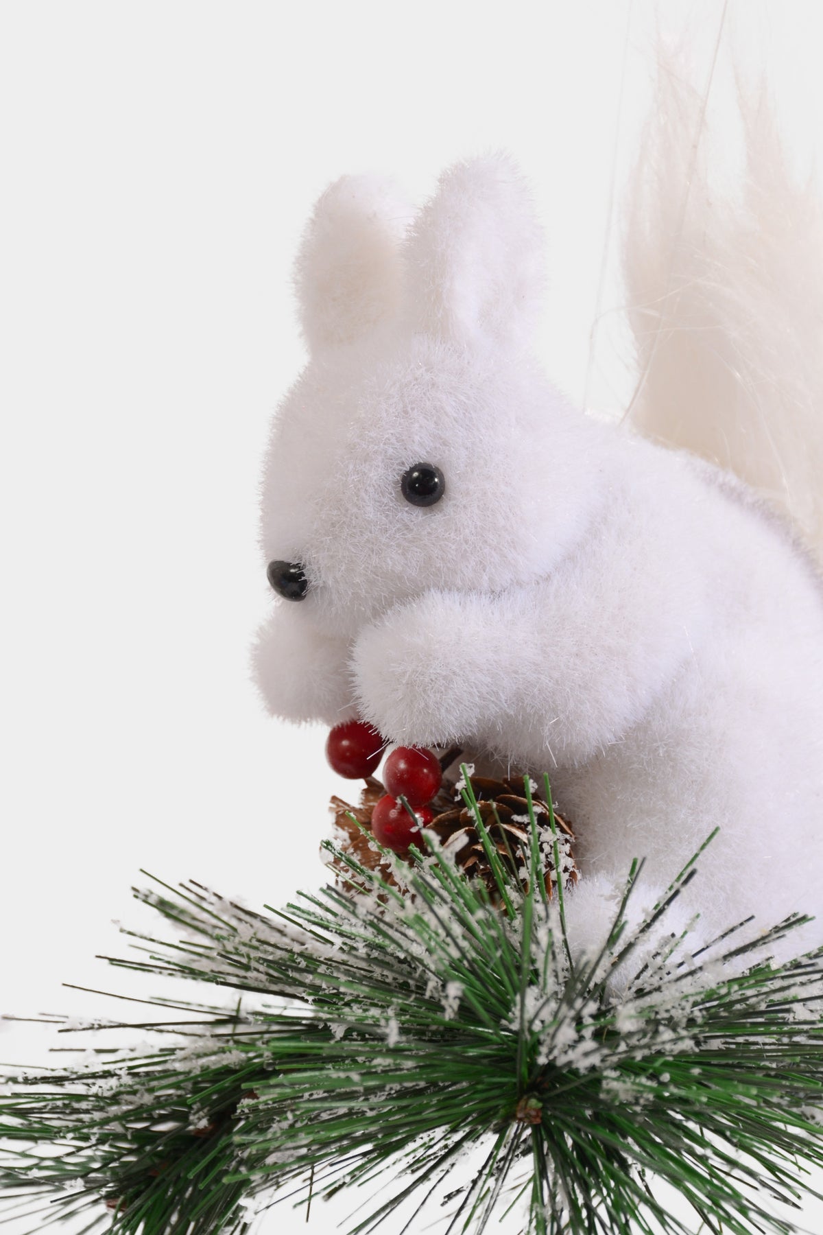 5" Hanging Squirrel White