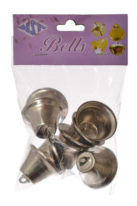 1 1/2" Bells Silver Pkg/9
