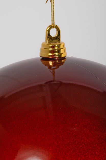 300MM Shiny Ornament Ball Burgundy