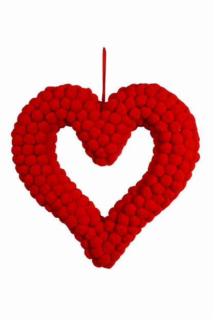 17" Cotton Heart Red