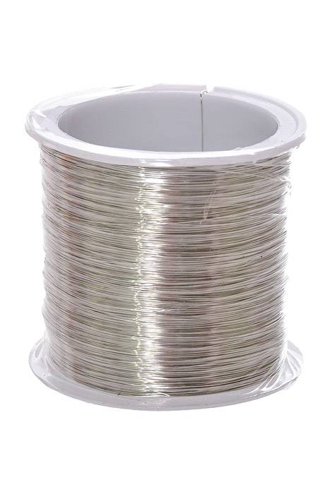 490Ft X 0.3MM Metallic Wire Silver