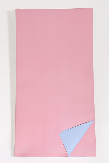 22.5" Two-Tone Waterproof Wrapping Paper Pink/Light Blue Pkg/20