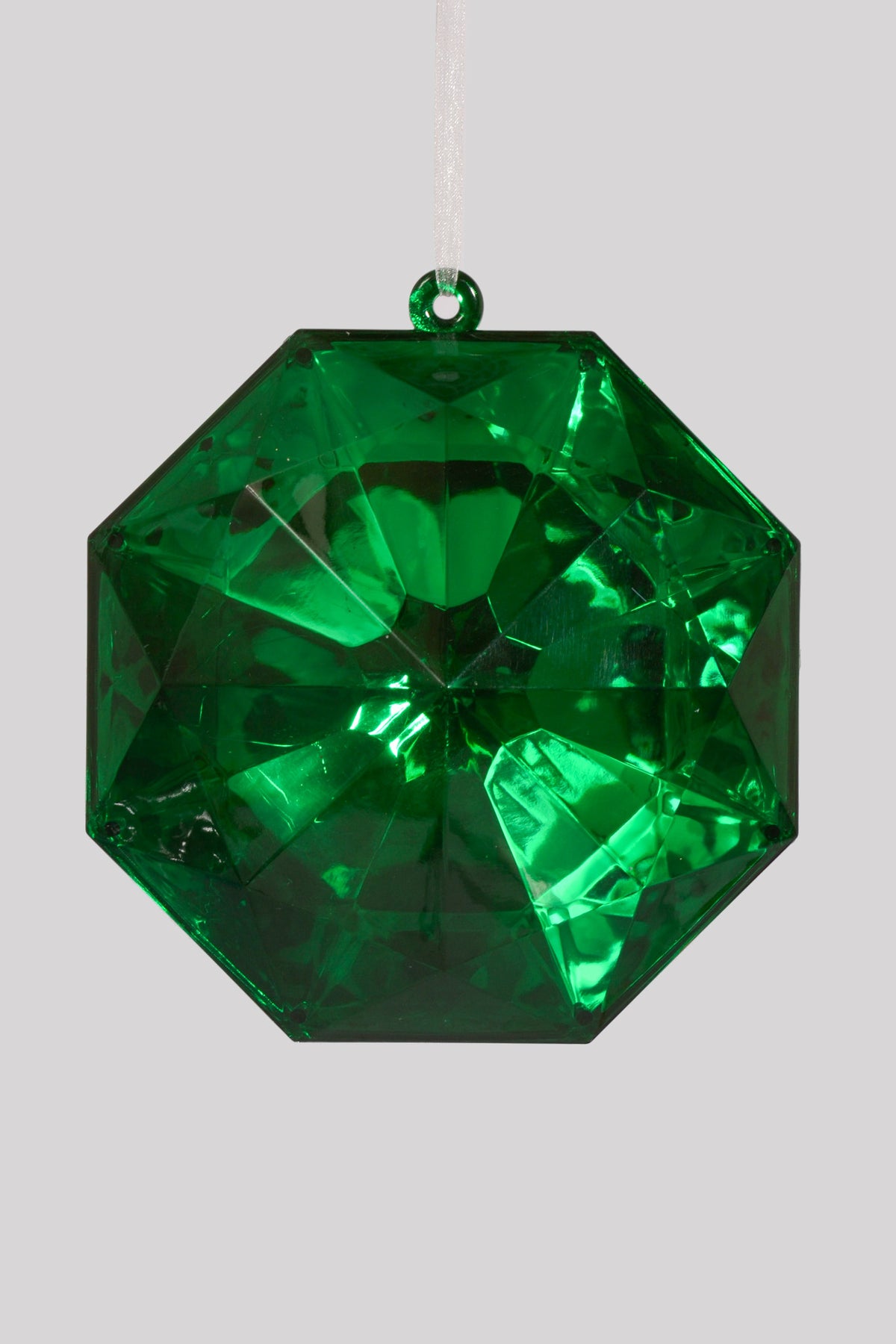 6.5" Jewel Ornament Green