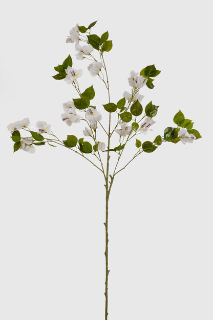 44" Silk Wisteria Spray White
