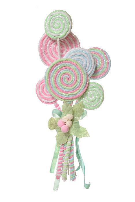 20" Frosted Pastel Lollipop Bundle Pastel/Multi Color