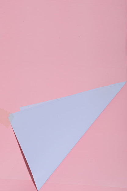 22.5" Two-Tone Waterproof Wrapping Paper Pink/Light Blue Pkg/20