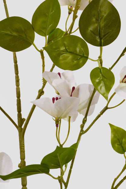 44" Silk Wisteria Spray White
