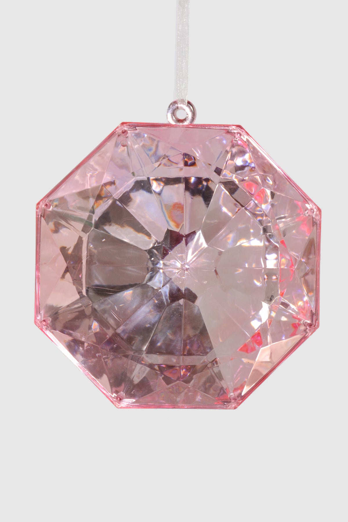 6.5" Jewel Ornament Pink