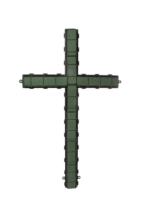 36" Oasis Foam Plastic Cross Green
