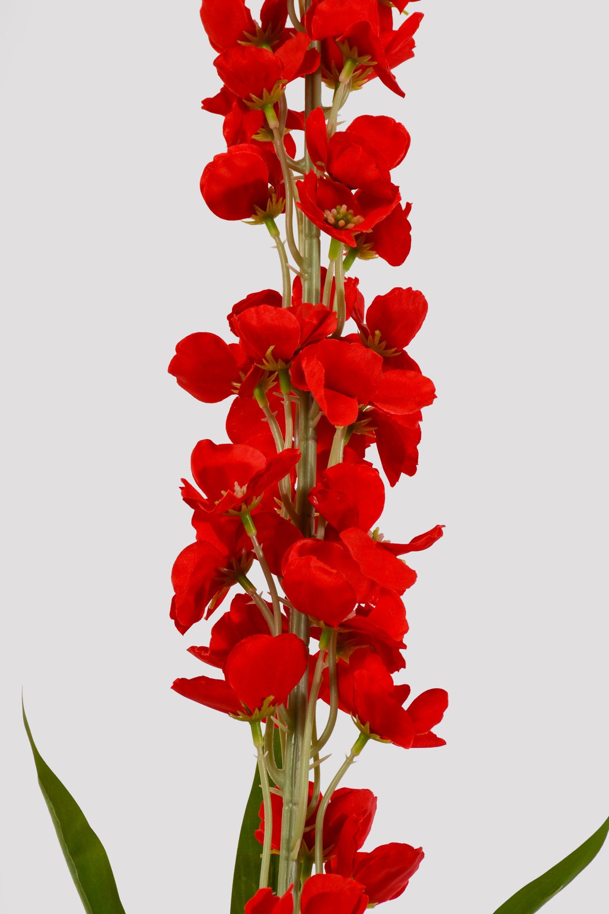 49" Silk Delphinium Spray Red