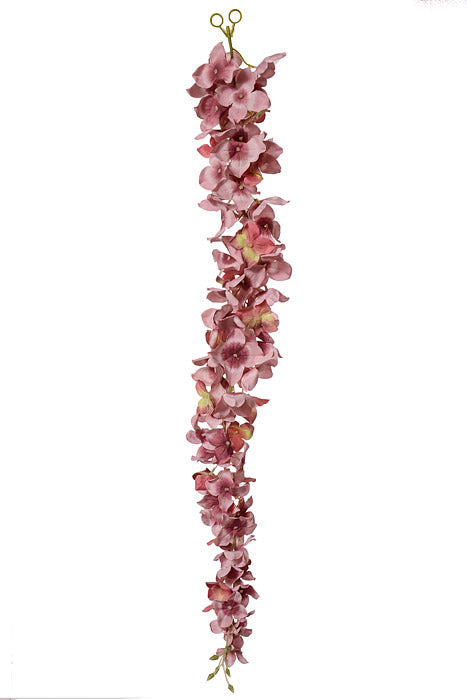 33" Hydrangea Garland Mauve