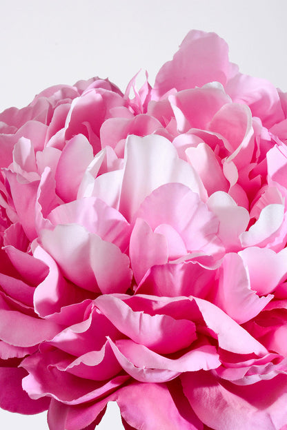 28" Silk Single Peony Dark Pink