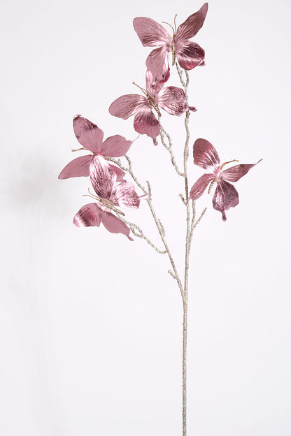 31" Metallic  Butterfly Spray Lavender/Pink