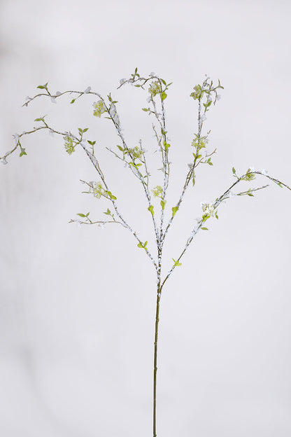 45" Silk Mini Berry Flower Spray Cream