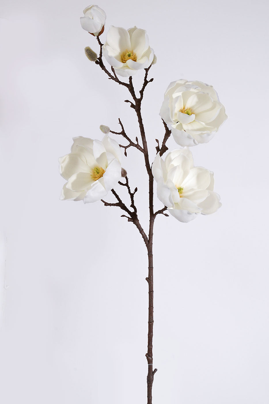 39" Silk Magnolia Spray White
