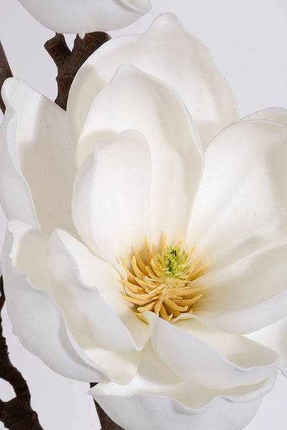 39" Silk Magnolia Spray White