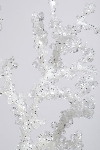 33&quot;  Beaded  Spray Clear/White